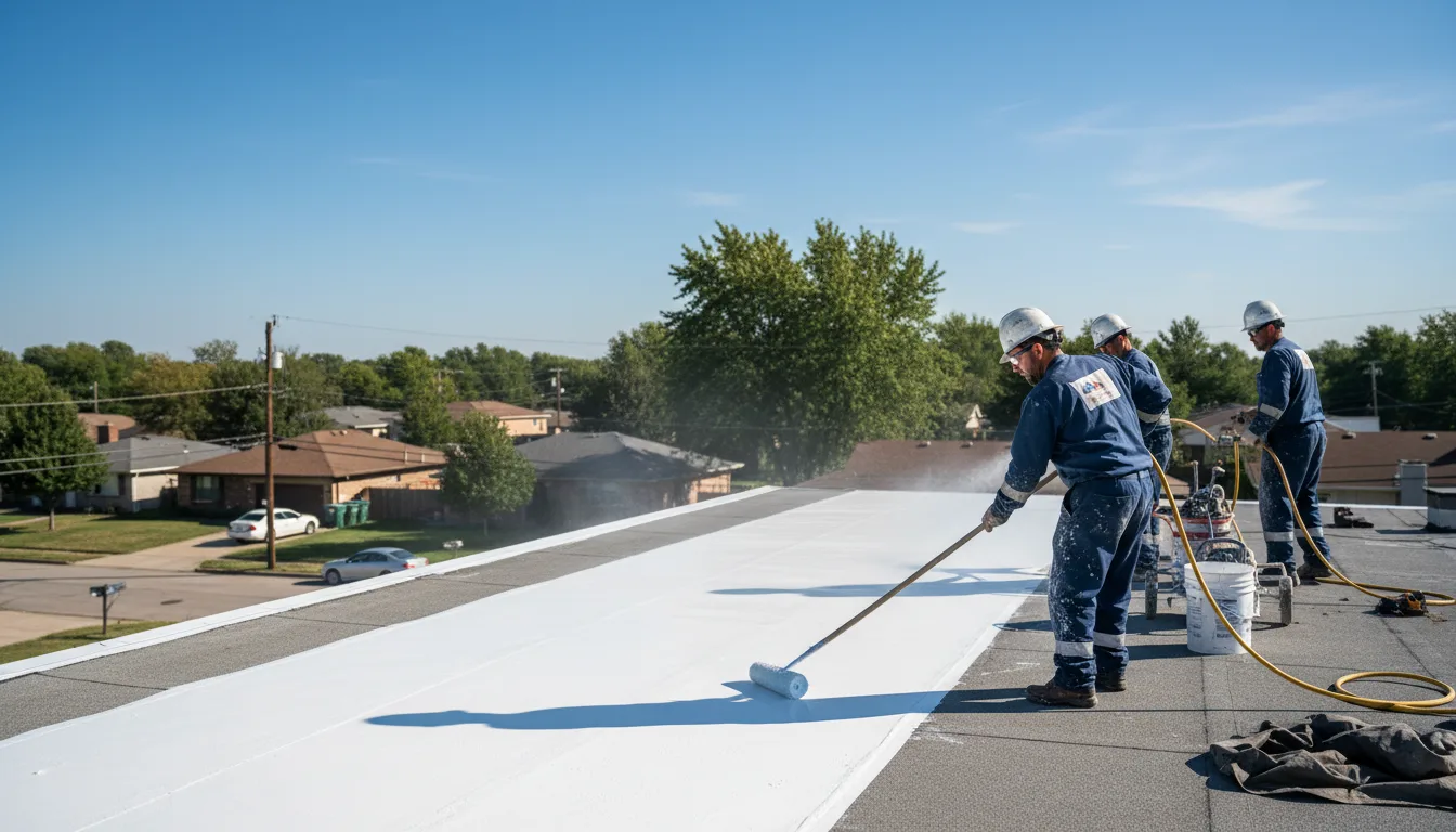 Commercial roof coating in Strongsville, OH near me